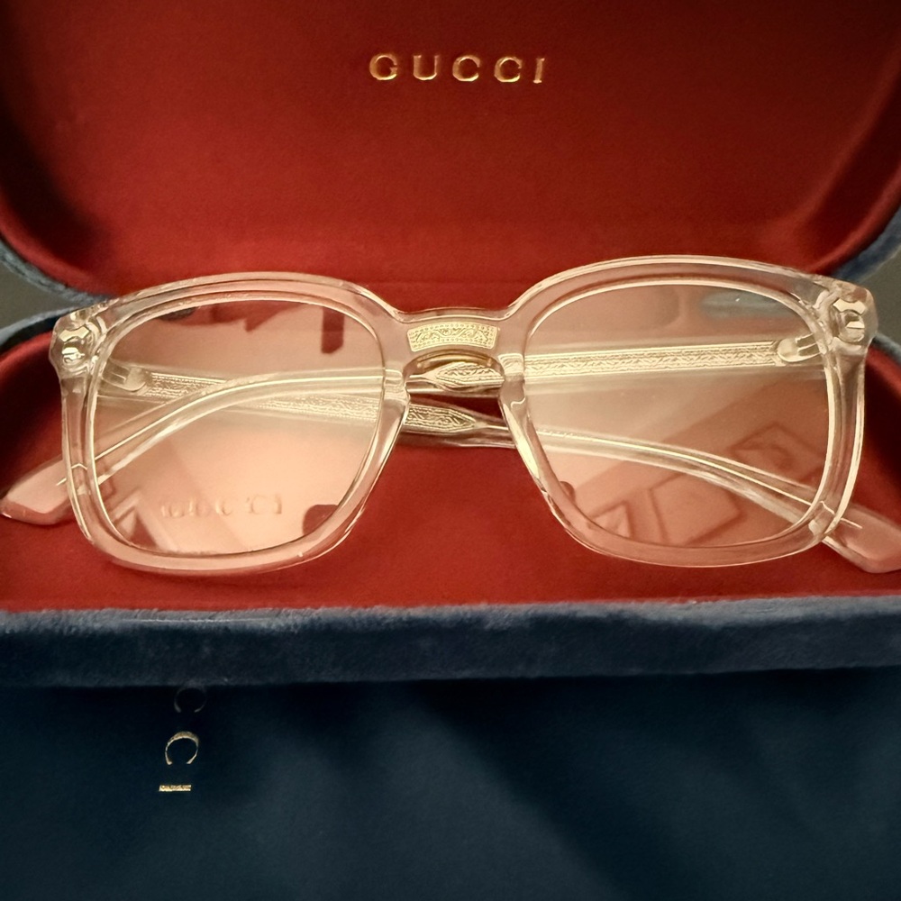 Gucci Women's Clear Frame Glasses